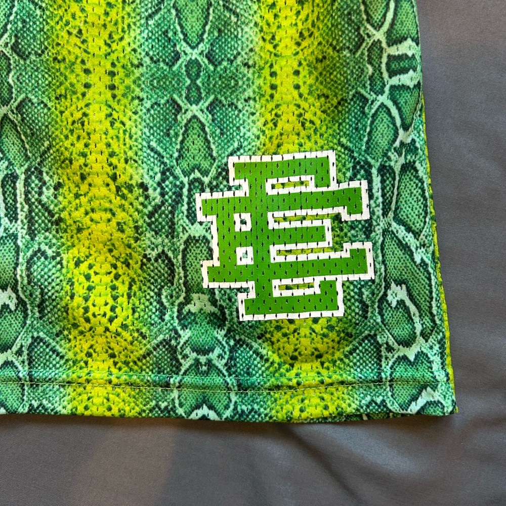 Authentic Eric Emanuel Ee Basic Shorts “Neon Snak… - image 3